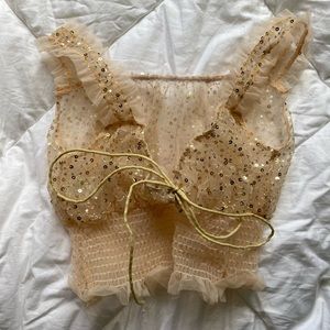 Sparkly crop top